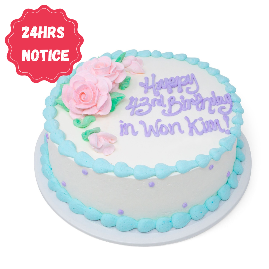 Roses topped Cake