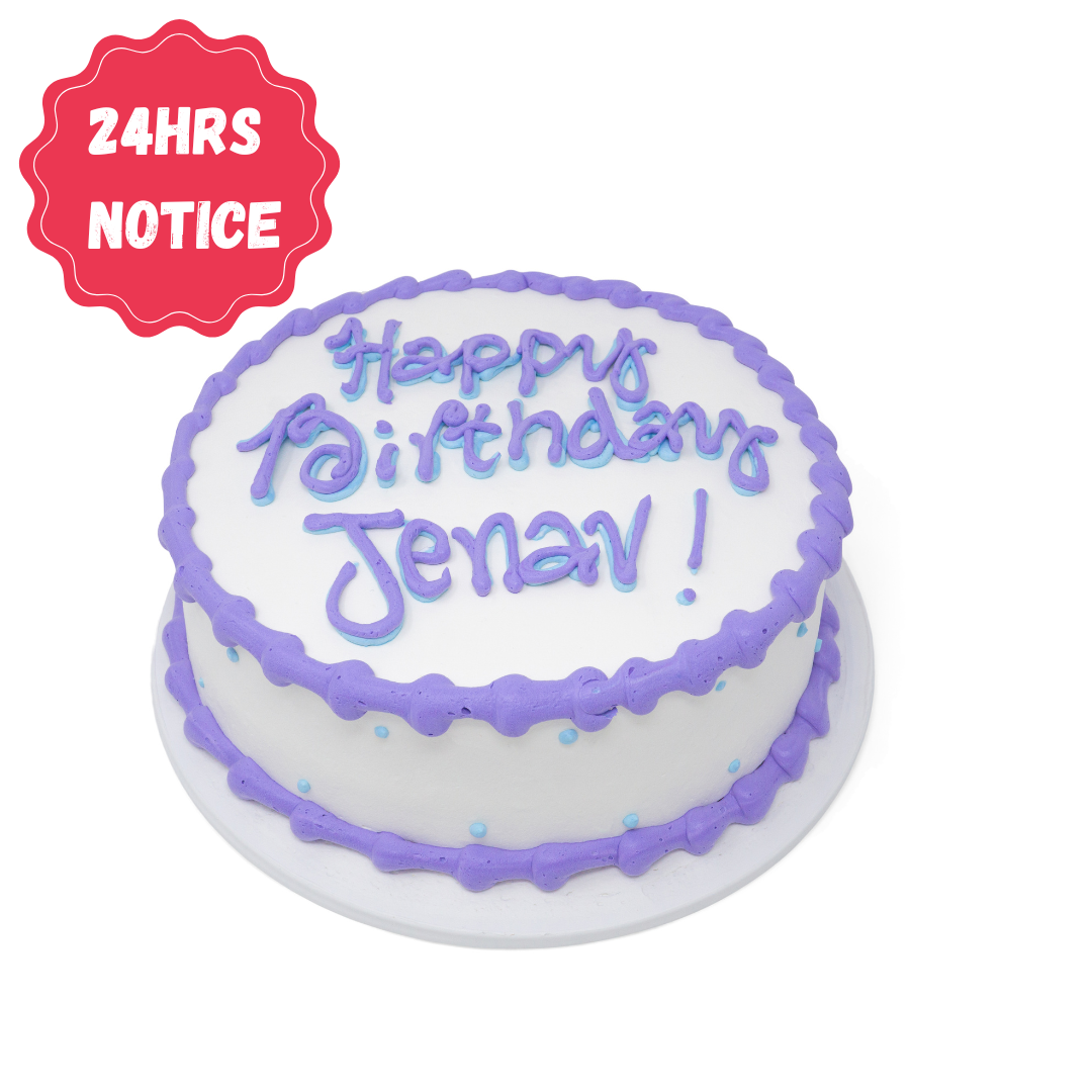 Border Piped Cake (Choose your own colors)
