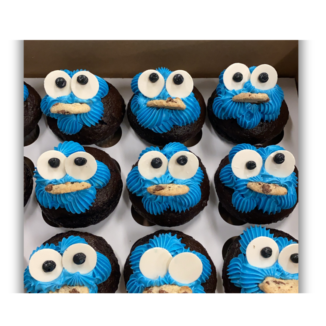 Cookie Monster Cupcakes