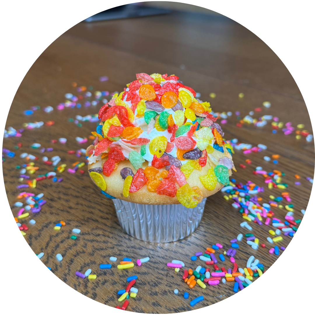 Fruity Pebbles Cupcake