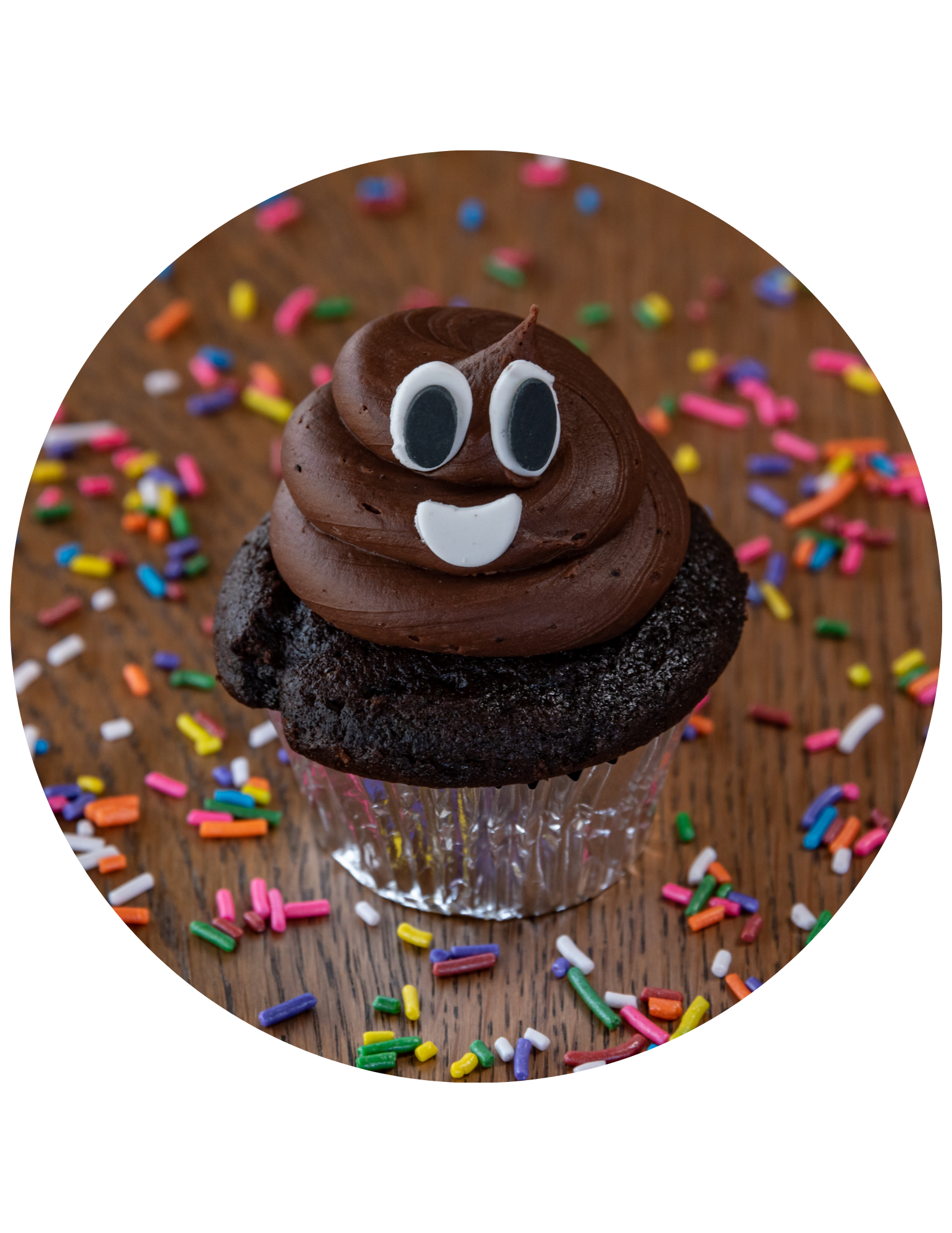 Poop Emoji Cupcake