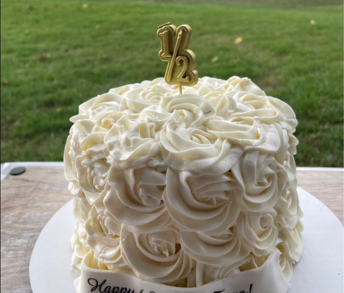 custom ombre cake for san clemente costumer