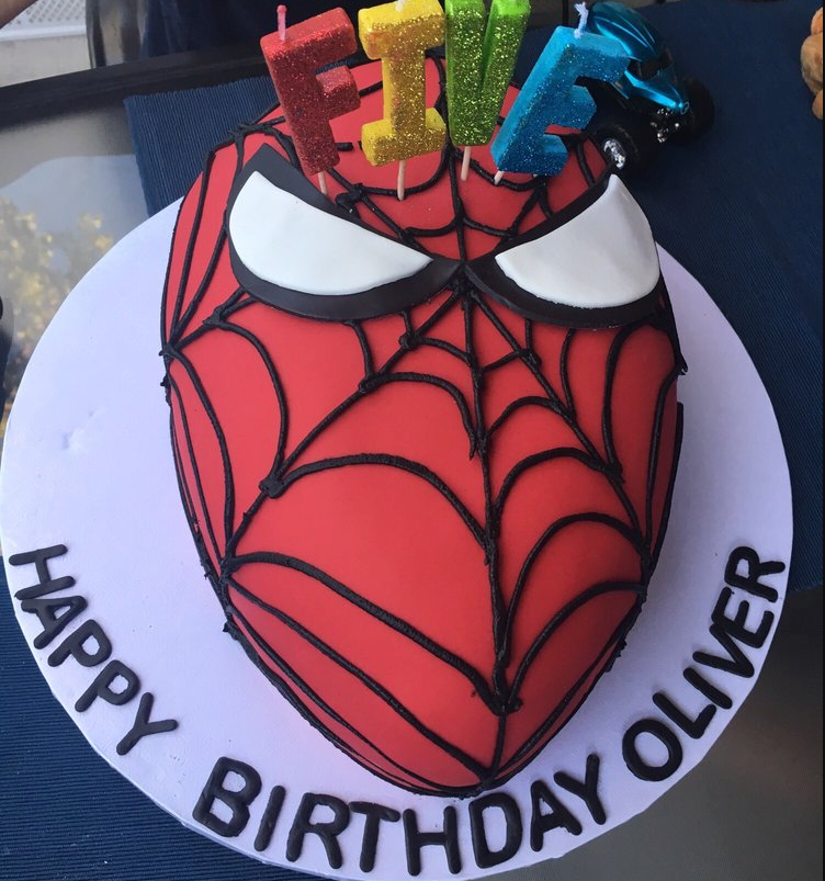 spiderman birthday cake costa mesa