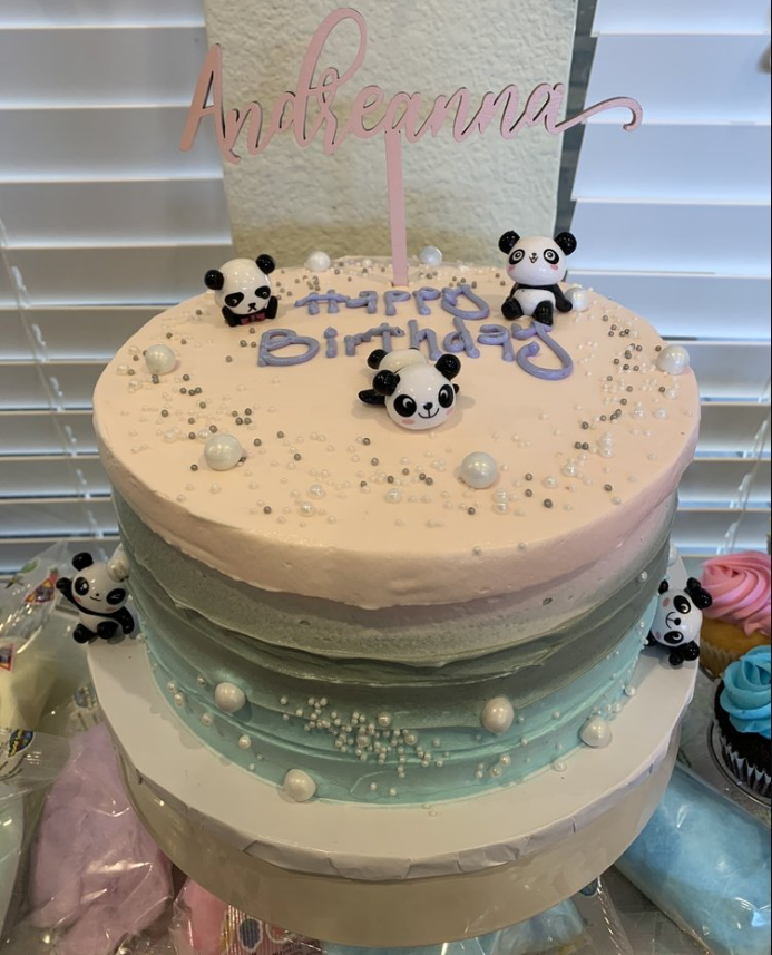 birthday cake for laguna beach costumer