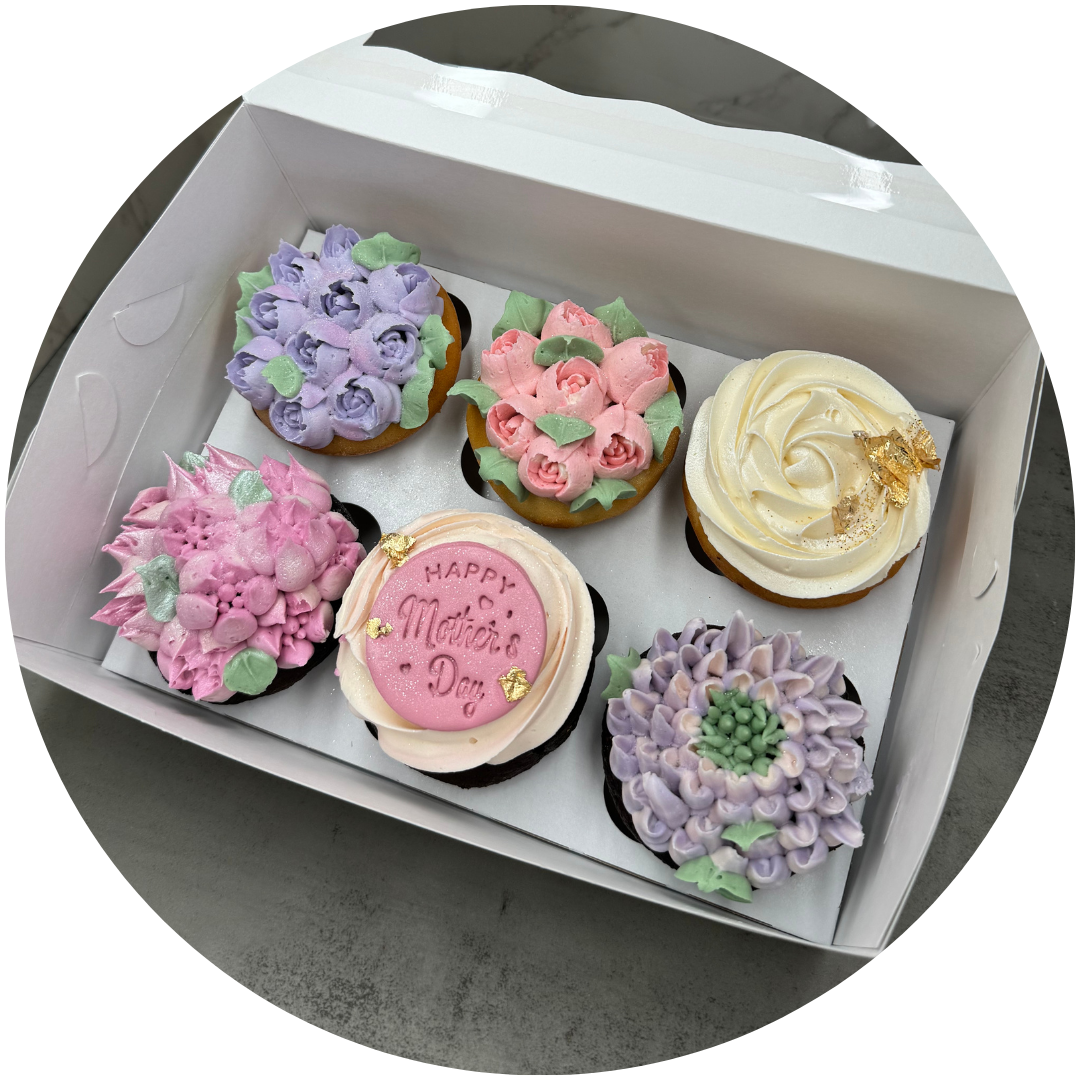 Mothers Day 6pc Cupcake Box