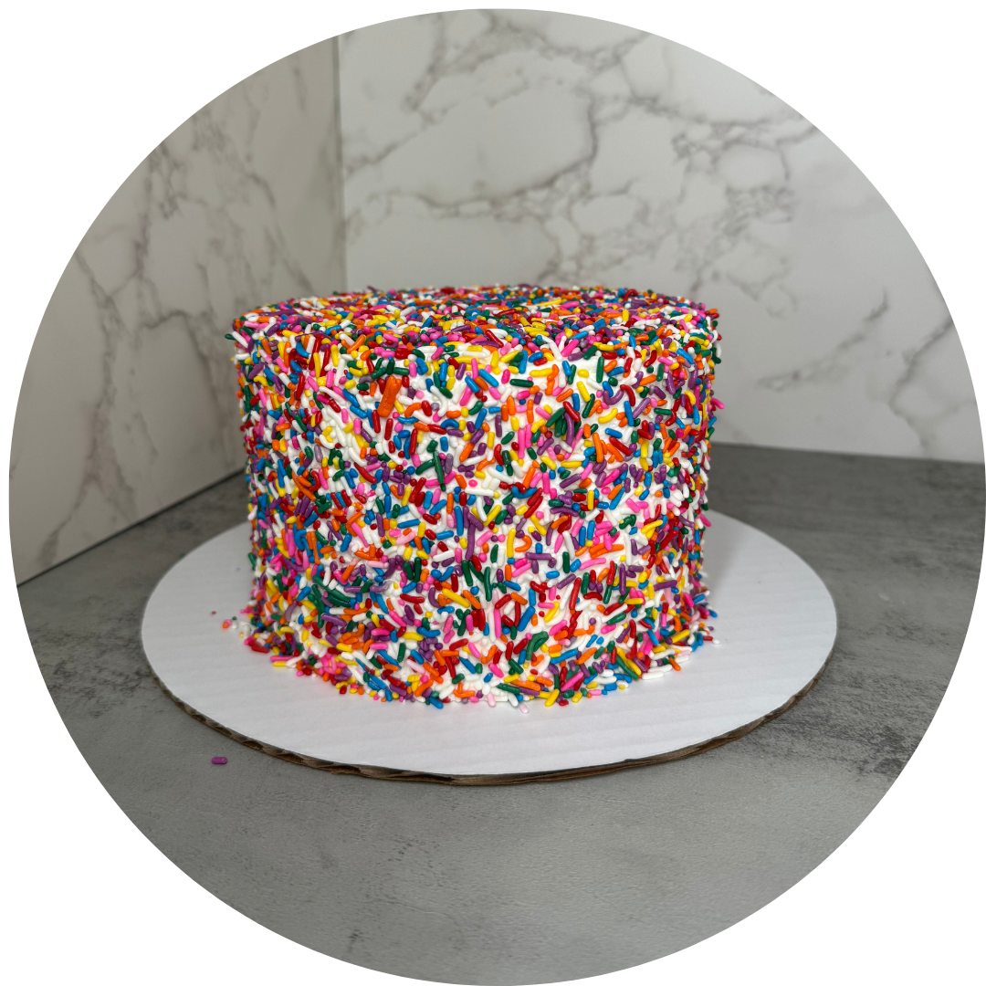 6" Sprinkles Cake 6-8ppl