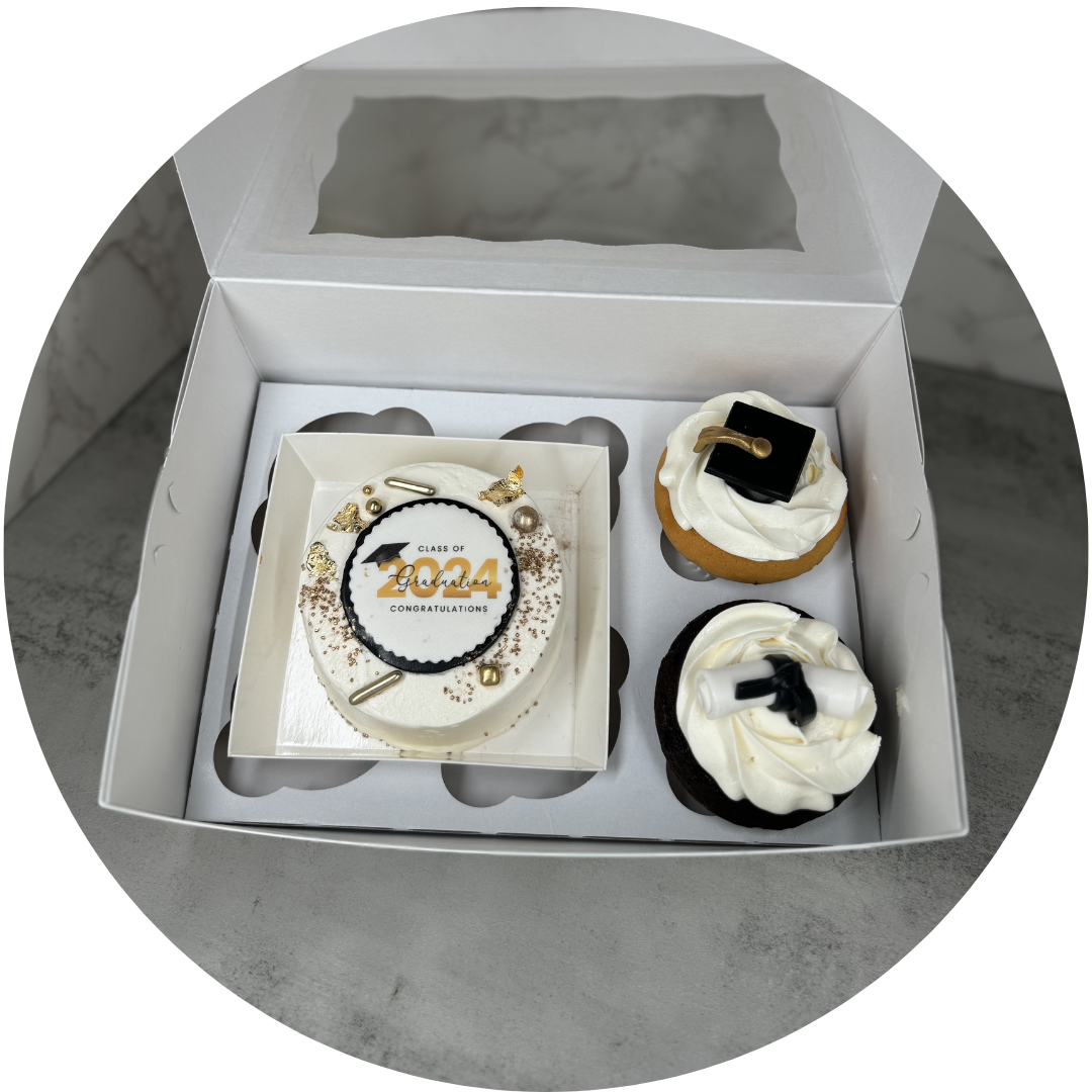 Grad Cake and Cupcake Box