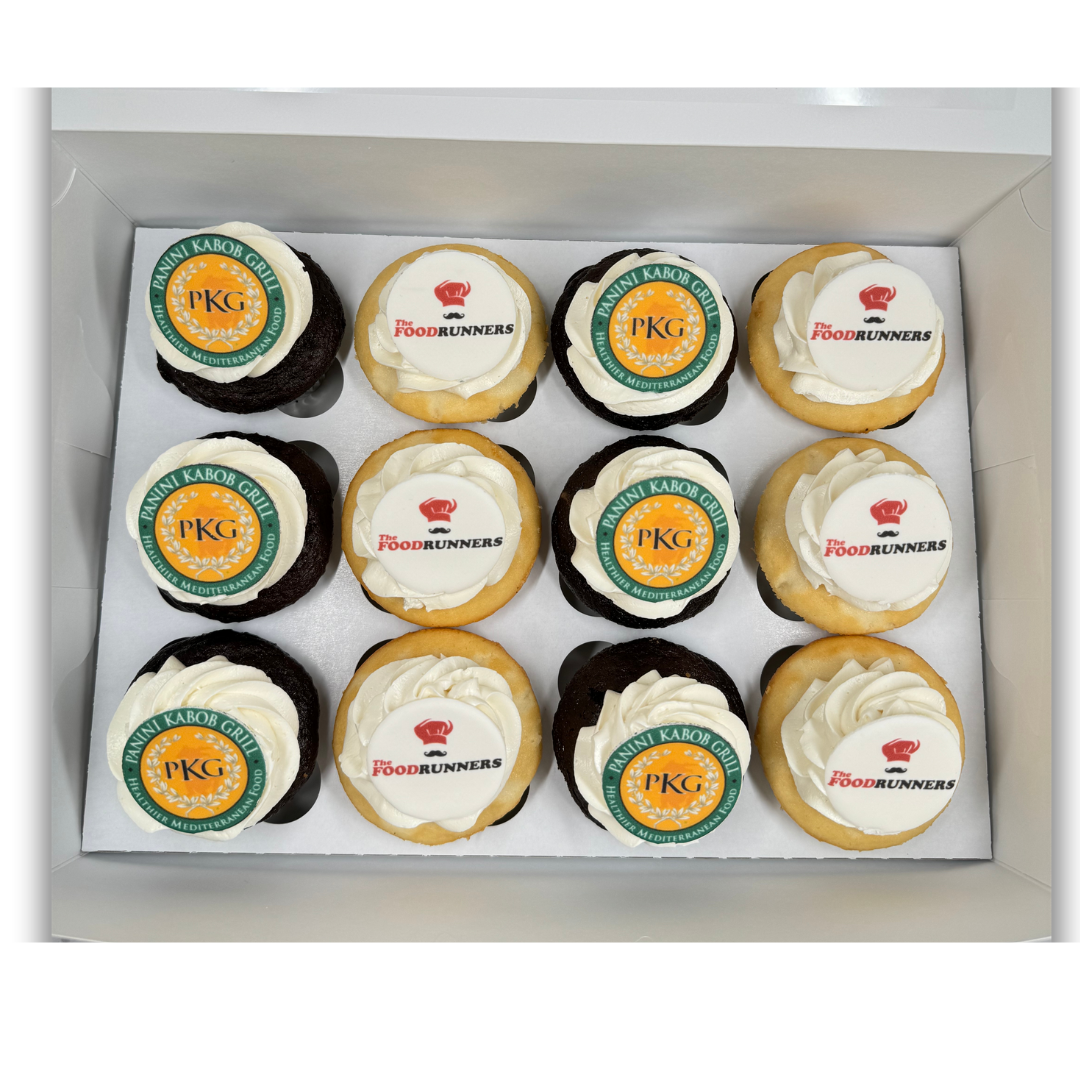 Custom Logo Cupcakes