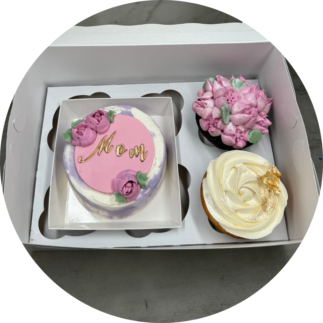 Mothers Day Cake Cupcake Box