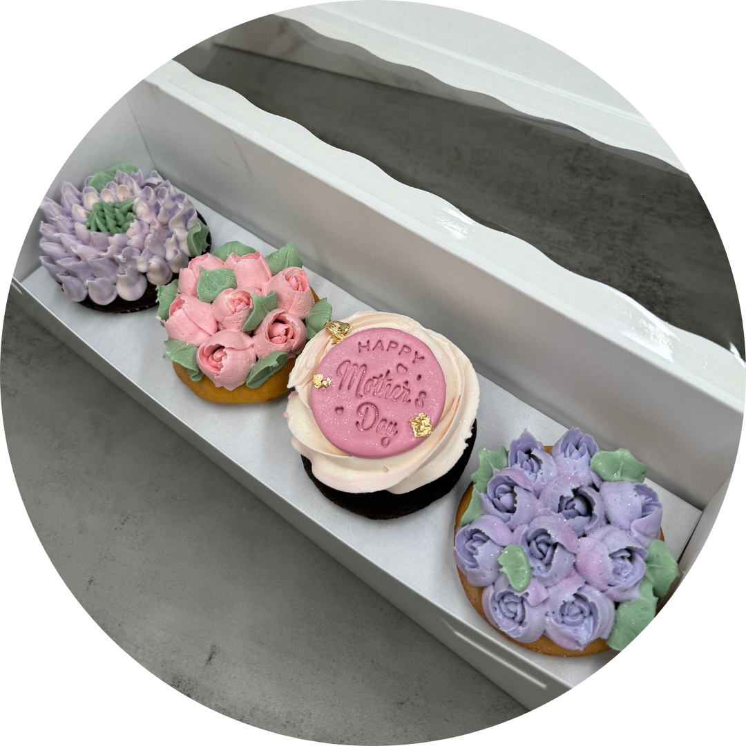 Mothers Day 4pc Cupcake Box