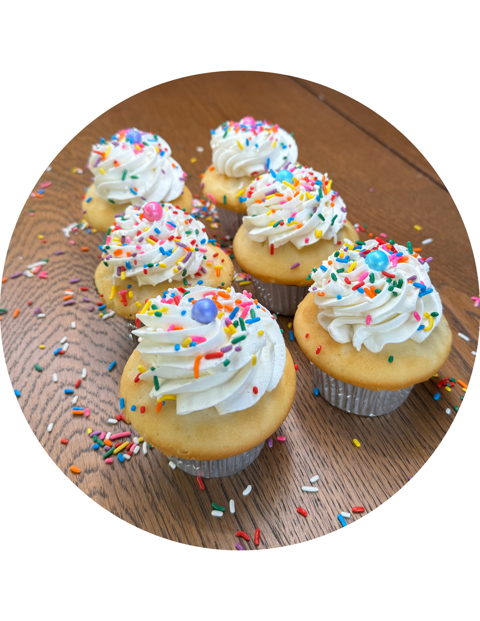 6PC Celebration Cupcakes