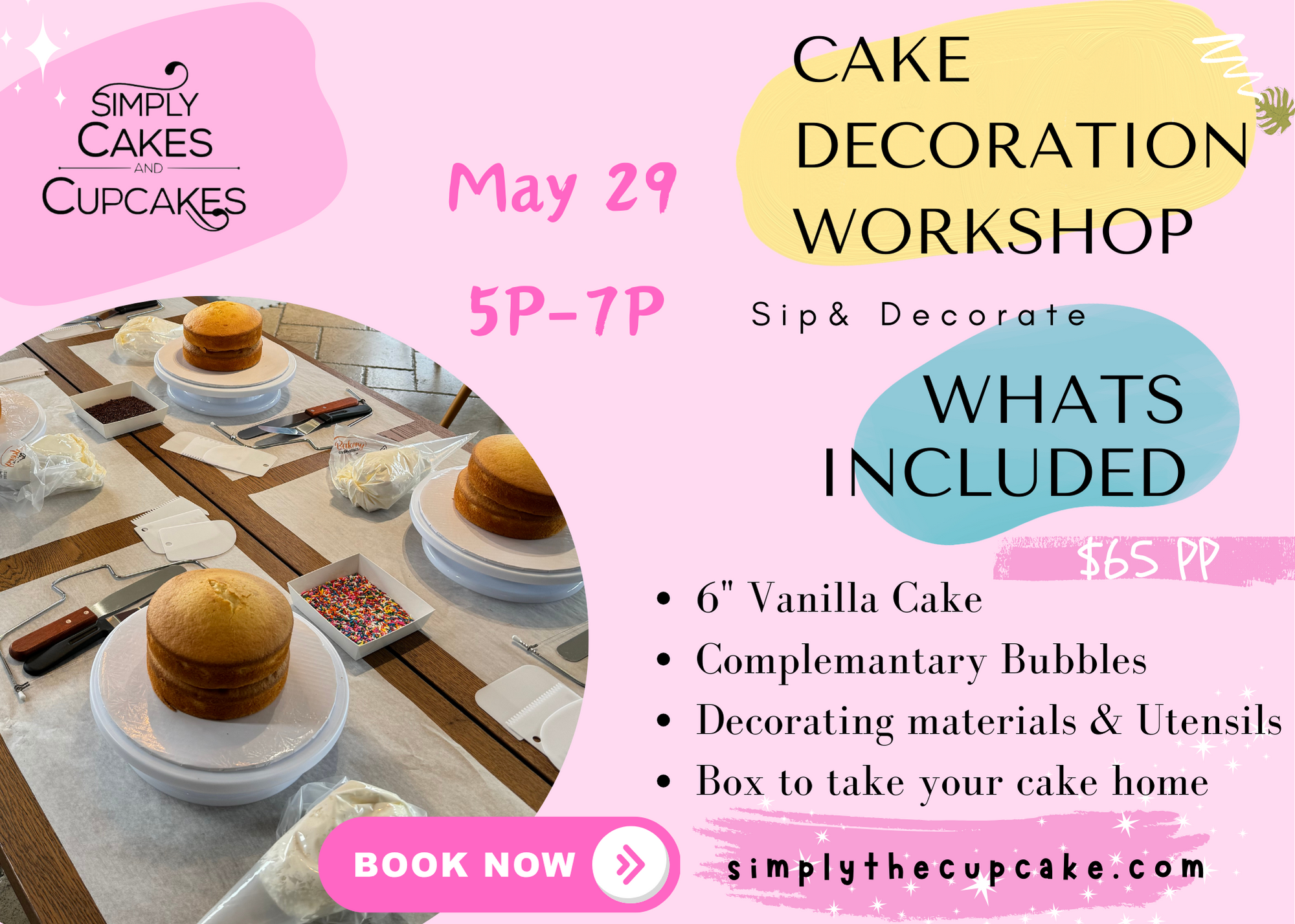 Cake Decorating General Admission 5/29