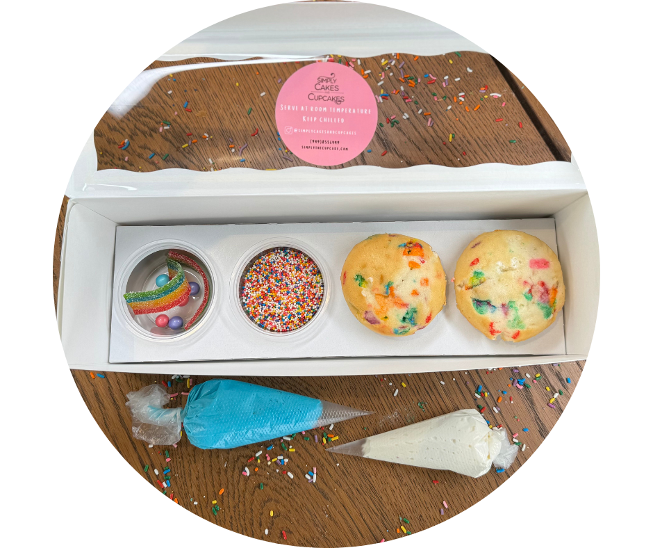 DIY Rainbow Cupcake Decorating Kit
