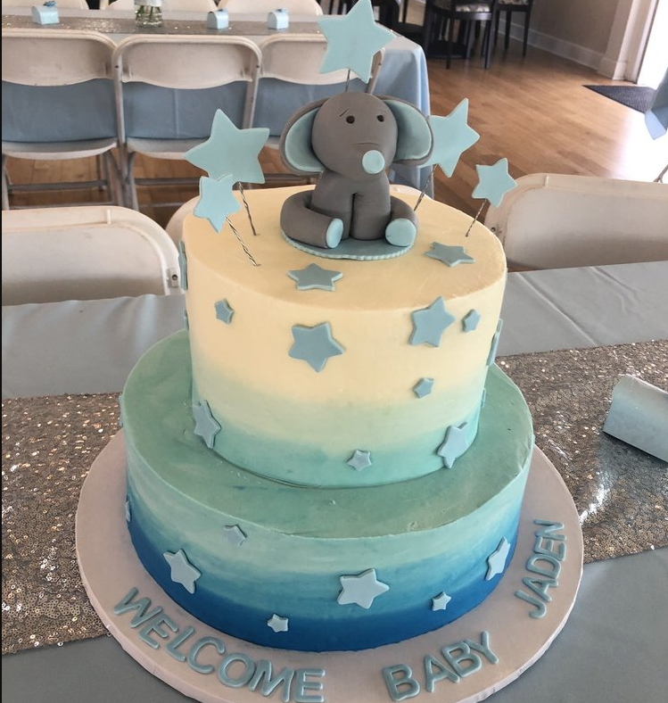Custom cake for costa mesa baby shower