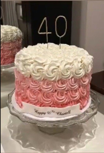 custom ombre cake for lake forest costumer
